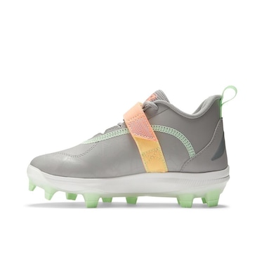 New Balance FuelCell Lindor V2 Baseball Shoe, Team Away Grey/Neon Dragonfly/Electric Jade, 5 US Unisex Big Kid