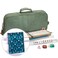 Yellow Mountain Imports American Mahjong Set, Oceana with Heather Teal Soft Case - All-in-One Racks with Pushers, Wright Patterson Scoring Coins, Dice, &amp; Wind Indicator