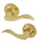Honeywell Safes &amp; Door Locks 8106003 Wave Passage Door Lever, Polished Brass
