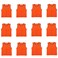 DreamHigh DH Soccer Sports Team Practice Pinnies Training Mesh Vests Youth -12 pcs Pack-Orange
