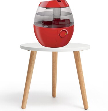 Humidifer Stand Table for Bedroom, Waterproof coating, Sturdy wood, Large, White. (Stand Only)