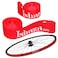 Ishaza Pack of 2 Bicycle Rim Strip 26" x 20mm &ndash; Red Rim Tape High-Pressure, Puncture &amp; Temperature Resistant Durable Elastic PVC Bike Wheel Liner for Mountain &amp; Road Bicycle