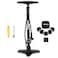 VIBRELLI Bike Floor Pump with Gauge &amp; Puncture Kit - 160 PSI - Presta Valve Bike Pump Switches to Schrader - High Pressure Bicycle Pump,Black