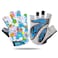Kids Junior Cycling Gloves Outdoor Sport Road Mountain Bike, Fit Boy Girl Youth Age 2-10, Gel Padding Bicycle Half Finger Pair (Light Blue, Small)