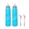 HydraPak UltraFlask Speed (500ml or 600ml) - Collapsible Soft Flask Water Bottle for Hydration Vests and Running Packs with Easy Open Cap