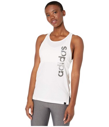 adidas Women's Boxed Camo Tank White/Black Small