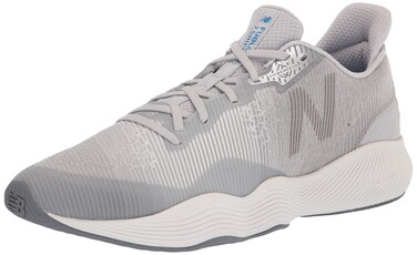 New Balance Men's FuelCell Shift TR V1 Cross Trainer, Steel/White/Serene Blue, 7.5