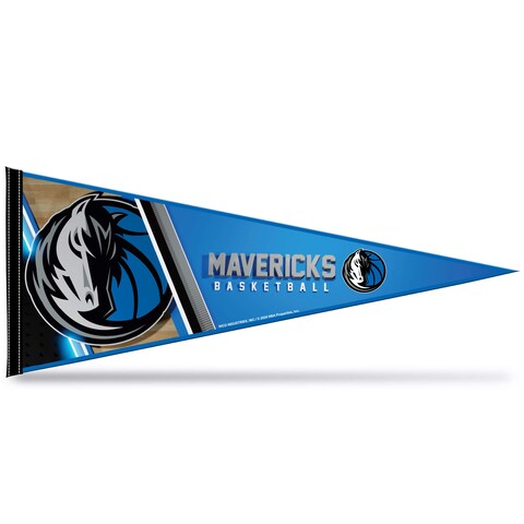 Rico Industries NBA Basketball Dallas Mavericks Primary 12&quot; x 30&quot; Felt Wall D&eacute;cor Pennant - Great for Home/Bed Room/Man Cave D&eacute;cor