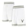 Ultra Game Men's Standard Active Knit 8" Showtime Basketball Training Shorts, White, Medium