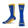 For Bare Feet NBA GOLDEN STATE WARRIORS MVP Crew Sock Team Color Large