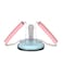 Hosoncovy Foldable Suction Cup Sit Up Assistant Device with Lock Household Fitness Equipment Muscle Building Training Tool Portable Home Exercise Sit-Up (Pink and Blue)