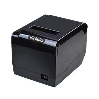 MR.BOSS Amazon Ebay Waybill Shipping Barcode QR Code Label Sticker Printer for POS Cash Register USB and Bluetooth Bubble Tea Coffee Cafe Restaurant take Out Away Togo Away Flavor