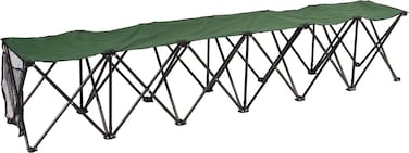 Trademark Innovations Portable 6-Seater Folding Team Sports Sideline Bench (Green)
