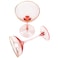 REAWOW Pink Champagne Glasses 5 OZ Champagne Coupe Glasses Classic Cocktail Glassware Gilded Dessert Cup Creative Unique Gift Set of 2