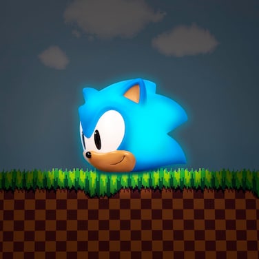 Fizz Creations Sonic The Hedgehog 3D Shaped Mood Light. Bedroom Night Light. Battery Powered Soft Glow Lamp. Detailed 3D Sonic Head Shape. Officially Licensed Sonic The Hedgehog Merchandise.