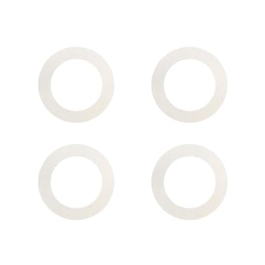 Lighting Plastics of Minnesota 4 Pack White Goof Trim Ring 4"" Outside Diameter 2.8"" Inner Diametere for Recess Can Light, Textured or Gloss Finish, Paintable, Durable