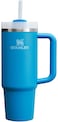 Stanley Quencher H2.0 Tumbler with Handle &amp; Straw 30 oz   Twist On 3-Way Lid   Cupholder Compatible for Travel   Insulated Stainless Steel Cup   BPA-Free   Azure