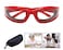 shenghang Onion Goggles Kitchen Grilling Glasses Tear Free Saftey Glasses for Kitchen Dustproof Anti-fog Windproof (red)