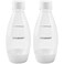 sodastream 0.5L Twin Pack Dishwasher Safe Slim Bottle (White)