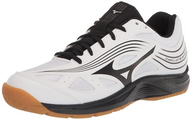 Mizuno womens Cyclone Speed 3 Volleyball Shoe, White/Black, 9.5 US