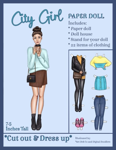 City Girl Paper Doll: Cut out &amp; Dress up