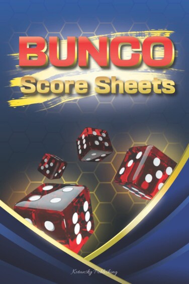 Bunco Score sheets: 80 Single-sided Game Cards   Dice Scorebook