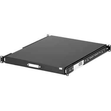 StarTech.com 1U Sliding Server Rack Mount Keyboard Shelf Tray - 55lbs - 22" Deep Steel Pull Out Drawer for 19" AV, Network Equipment Rack , TAA (SLIDESHELFD)