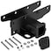 Tyger Auto TG-HC2J003B Hitch &amp; Cover Kit Compatible with 2018-2025 Jeep Wrangler JL/JLU (Include 20-24 Diesel Engine; 21-24 4xe) Factory Style 2 inch Rear Receiver Hitch Tow Towing Trailer Hitch
