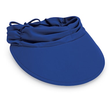 Wallaroo Women&rsquo;s Aqua Sun Visor (Royal Blue) &ndash; Packable, Adjustable Fit, Medium Size, UV Protection, Water-Friendly, Breathable, Lightweight Visor for Beach, Poolside, Hiking, and Outdoor Activities