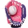 Rawlings   PLAYERS Series T-Ball &amp; Youth Baseball Glove   Right Hand Throw   9"   Pink/Purple with Ball
