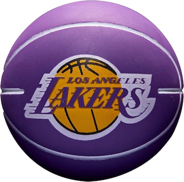 Wilson Basketball, NBA Dribbler, Los Angeles Lakers, Outdoor and Indoor, Size: Child-Sized, Purple, Youth