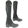 AK Neoprene Curved Zip Half Chaps AKRS-1828 (4XL, Black/Grey)