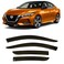 2020-2025 Tape-On Side Window Visor Deflectors for Nissan Sentra S SV SR Dark Tinted Rain Guards 2021 2022 2023 2024