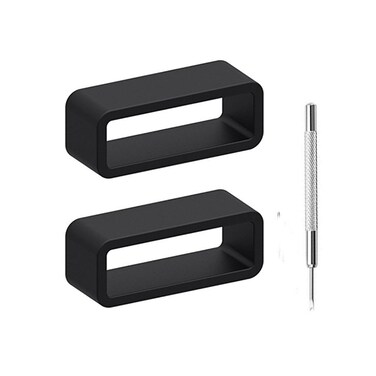 Chimei Rubber Watch Band Loop Sillicon Watch Strap Keeper Replacement Holder Ring 21mm 2pcs