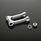 +5mm ~-25mm CNC Adjustable Suspension Lowering Link Compatible With YAMAHA YZ125 YZ250 2-Stroke 2006-2023 YZ125X 2020-2024 YZ250X 2-Stroke 2016-2024 (Silver)