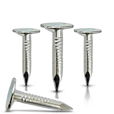 (200-Pack) 3/4-Inch Galvanized Roofing Nails Professional Grade - .75 Inch Used to fasten roofing felt, asphalt singles &amp; insulation board (200)