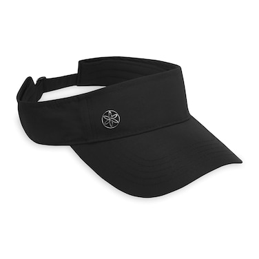 Gaiam Classic Fitness Quick-Dry Visor - Sweat-Wicking Sun Visors for Women with Open-Top Visor Cut for Releasing Excess Body Heat, Trendy Women's Country Club Attire for Golf &amp; Tennis, Black
