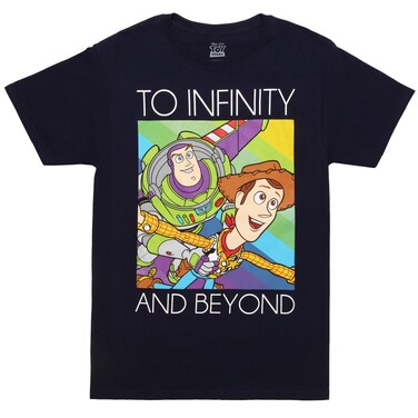 Fifth Sun Men's Disney Pixar Toy Story Infinity T-Shirt, Navy Blue, Large