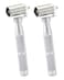 QWORK 1.5" Stainless Steel Home Wallpaper Seam Roller Wall Paper Construction Tool Seam Flat Roller Paint Tool, 2 Pack