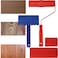 4 PCS Wood Graining Tools, Wood Grain Patterns Tool Set, Wood Grain Painting Roller with Handle, DIY Rubber Wood Graining Decorating Tool for Walls, Floors, Decks, Furniture (4PCS)