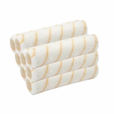 Wideskall&reg; Reuseable Paint Roller Cover 9" x 3/8" inch Nap Washable PVC Plastic Core (Pack of 8)