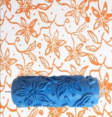 canjoyn 5" Rubber Art Roller Wall Painting Pattern Roller Decorative Texture Roller DIY Patterned Paint Roller