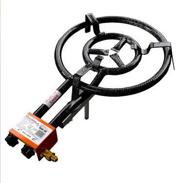ZENDEU Outdoor Paella Propane Gas Burner - 2 Rings Garcima 400 (16 in / 40 cm)