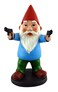 Funny Guy Mugs Garden Gnome with Gun Statue - Combat Gnome with Guns - Indoor/Outdoor Garden Gnome Sculpture for Patio, Yard or Lawn - Military Gnome - Gifts for Gun Enthusiasts