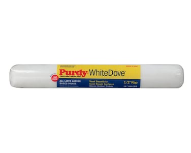 18&rdquo; x 1/2&rdquo; Nap Purdy 144670183 White Dove Roller Cover, Dralon