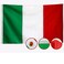 Double Sided Italian Flag 3x5 Outdoor Made In USA Italy Flags Heavy Duty 210D Nylon,Sewn Stripes, Stronger Brass Grommets,4 Stitched Hemming,Perfect for Outside