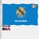 Oklahoma State Flag 3x5 Double Sided OK Flags Outdoor Heavy Duty 3 Ply Polyester Material with 2 Metal Grommets 4 Rows of Stitching