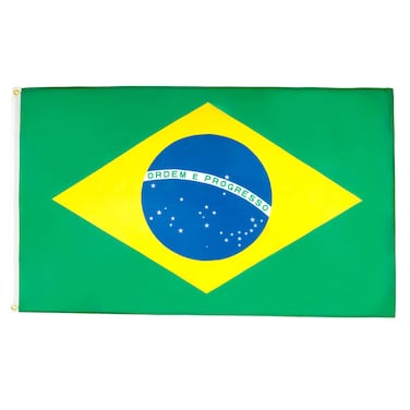 AZ FLAG - Brazil Flag - 2x3 Ft - 100D Polyester Brazilian Banner with Two Metal Grommets - Fade Resistant - Vivid Colors - 2' x 3' Feet - 90x60 Cm