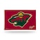 Rico Industries NHL Hockey Minnesota Wild Red 3' x 5' Banner Flag Single Sided - Indoor or Outdoor - Home D&eacute;cor