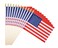 Ckexin 25Pack Small American Flag Mini Usa Flag On Stick Handheld Us Flag For July 4th Decoration